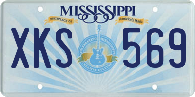 MS license plate XKS569