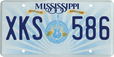 MS license plate XKS586