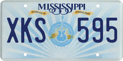 MS license plate XKS595