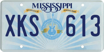 MS license plate XKS613
