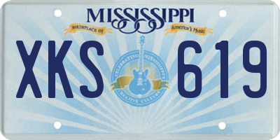 MS license plate XKS619