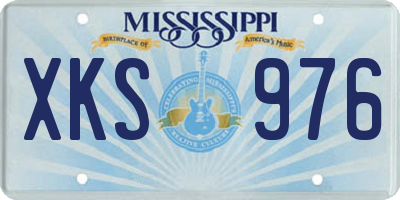 MS license plate XKS976