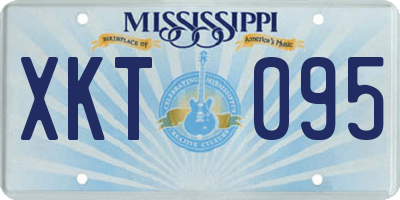 MS license plate XKT095