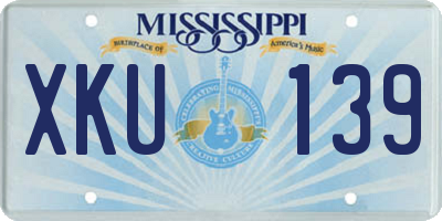 MS license plate XKU139