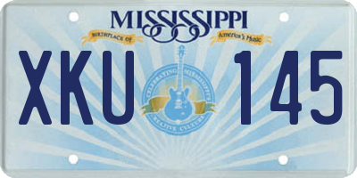 MS license plate XKU145
