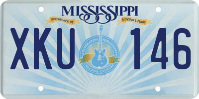 MS license plate XKU146