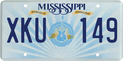 MS license plate XKU149