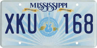 MS license plate XKU168