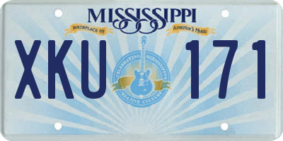 MS license plate XKU171