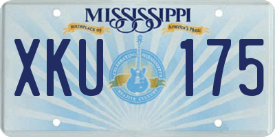 MS license plate XKU175