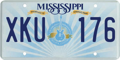 MS license plate XKU176