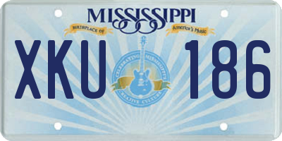 MS license plate XKU186