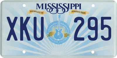 MS license plate XKU295