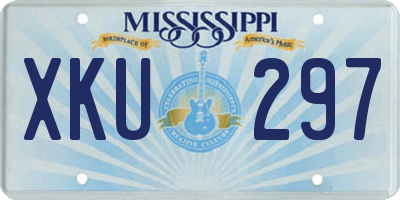 MS license plate XKU297