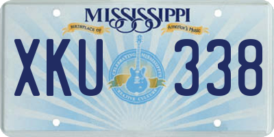 MS license plate XKU338