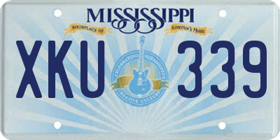 MS license plate XKU339