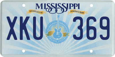 MS license plate XKU369