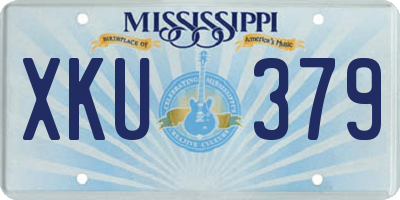 MS license plate XKU379