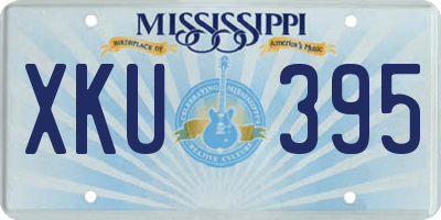 MS license plate XKU395