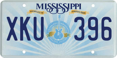 MS license plate XKU396