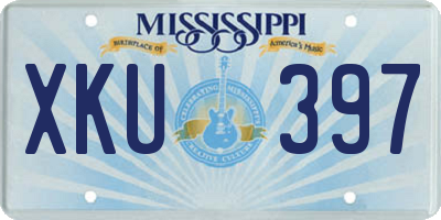 MS license plate XKU397