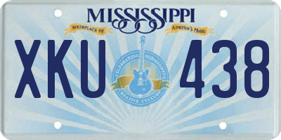 MS license plate XKU438