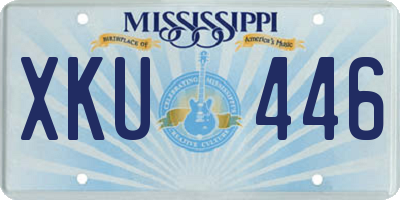 MS license plate XKU446