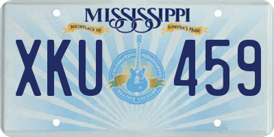 MS license plate XKU459