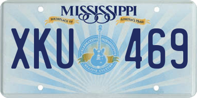 MS license plate XKU469