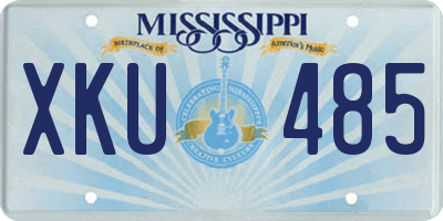 MS license plate XKU485