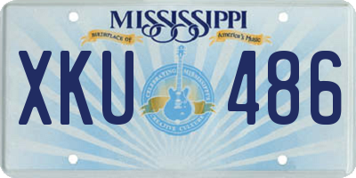 MS license plate XKU486