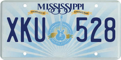 MS license plate XKU528