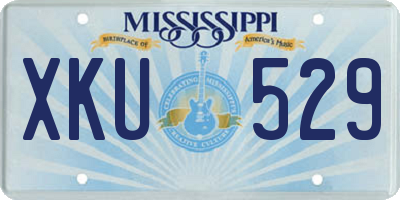 MS license plate XKU529