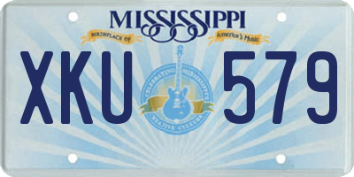 MS license plate XKU579