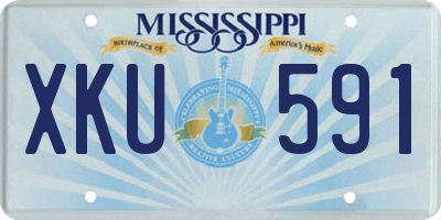 MS license plate XKU591