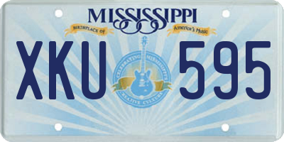 MS license plate XKU595