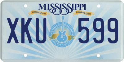 MS license plate XKU599