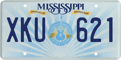 MS license plate XKU621