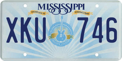 MS license plate XKU746