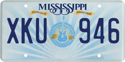 MS license plate XKU946