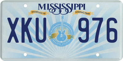 MS license plate XKU976
