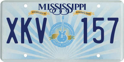 MS license plate XKV157