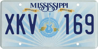 MS license plate XKV169