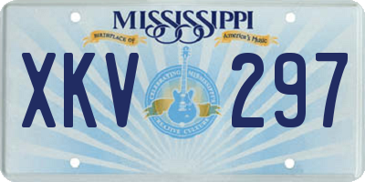MS license plate XKV297