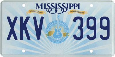 MS license plate XKV399
