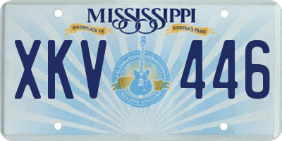 MS license plate XKV446