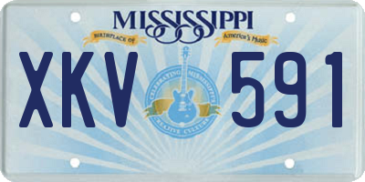 MS license plate XKV591