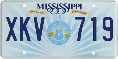 MS license plate XKV719