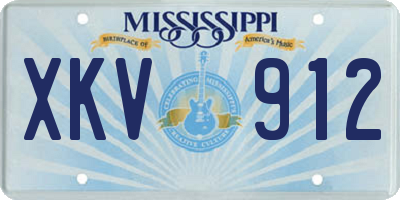 MS license plate XKV912