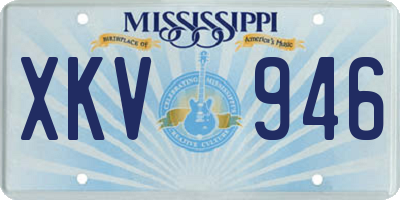 MS license plate XKV946